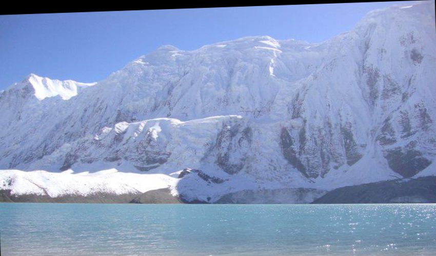 Tilicho Peak above Tilicho Lake in the Great Barrier