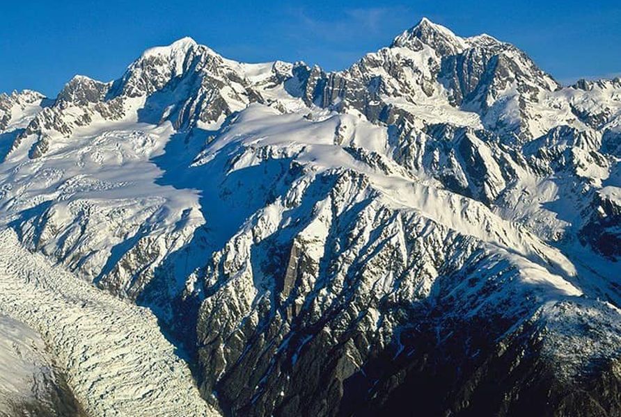 Mount Tasman and Mount Cook ( Aoraki )