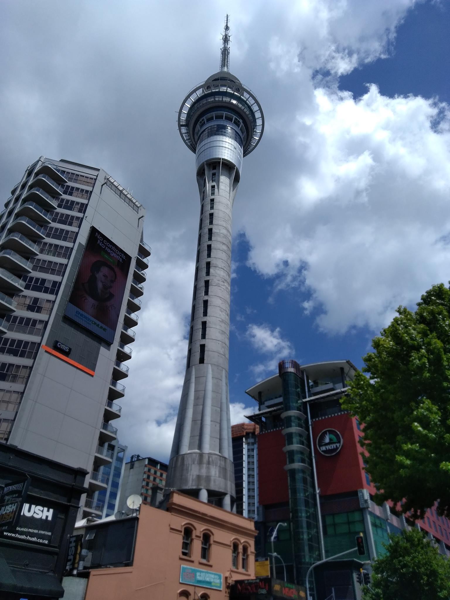 Sky Tower in Aukland on North Island of New Zealand