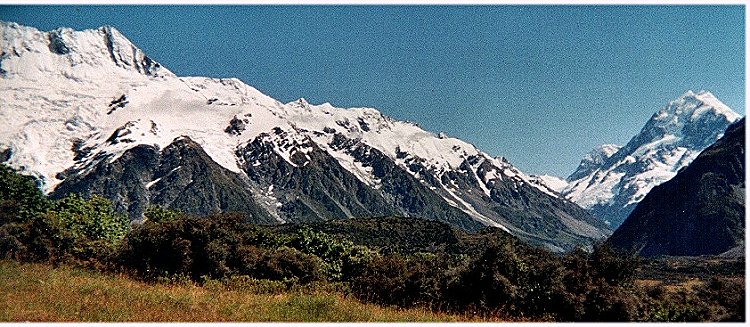 Hooker Valley and Mount Cook in the Southern Alps