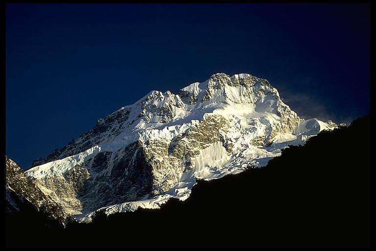 Mount Sefton in the Southern Alps of New Zealand