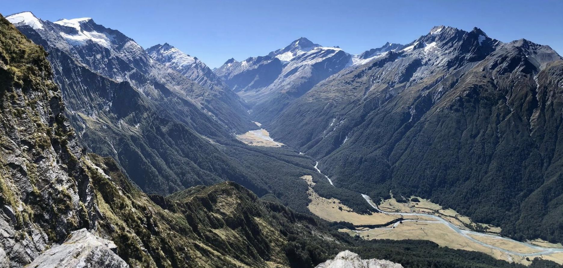 Matukituki Valley in the South Island of New Zealand
