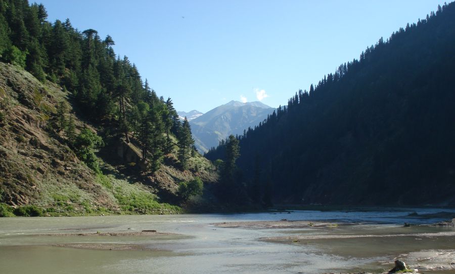 Kunhar River in the Kaghan Valley in the Pakistan Karakoram