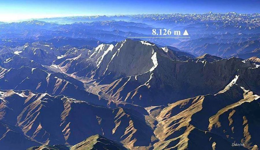 Nanga Parbat - aerial view