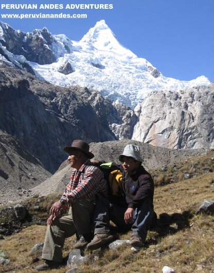 Approach to Alpamayo in the Andes of Peru