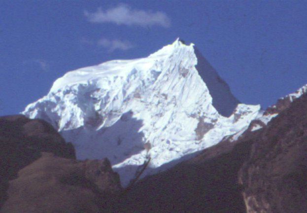 Andean Peak near Huaraz in Peru