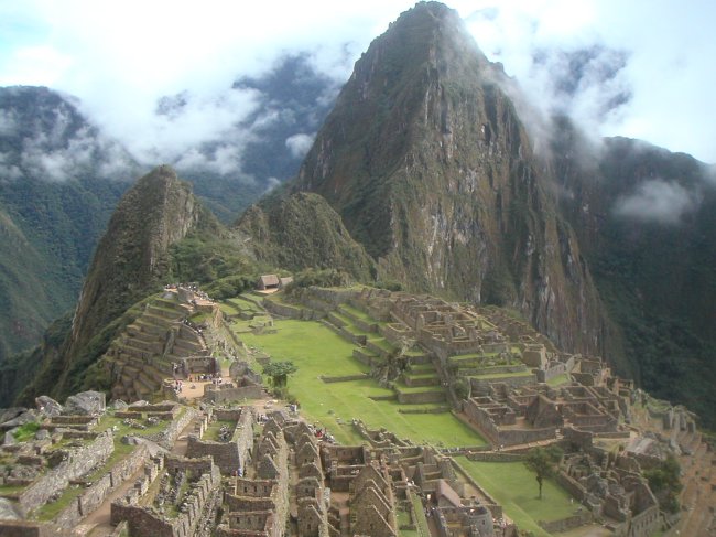 Machu Picchu in Peru - an ancient fortress city of the Incas