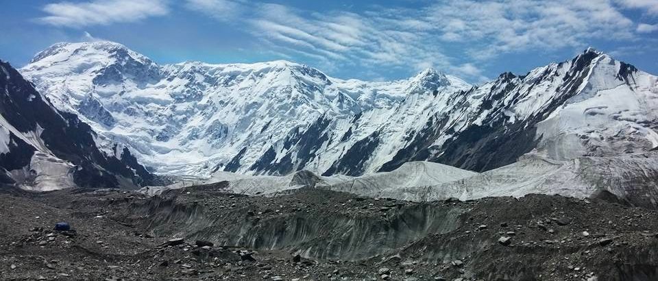 Pik Pobedy ( Jenish Chokusu, Victory Peak ) in Kyrgyzstan, Central Asia