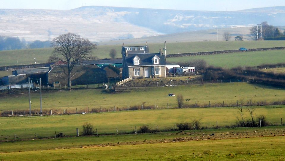 Farm on mainland from Ardmore Peninsula