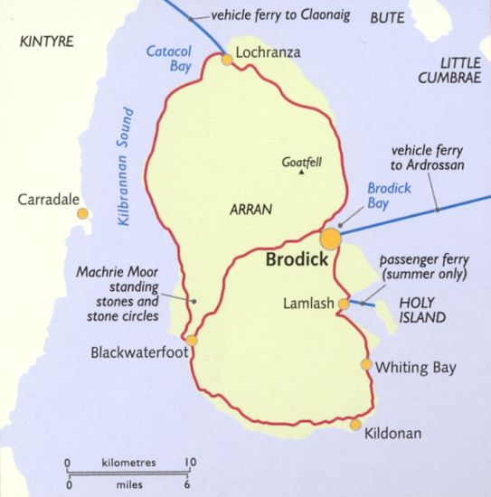 Map of the Island of Arran