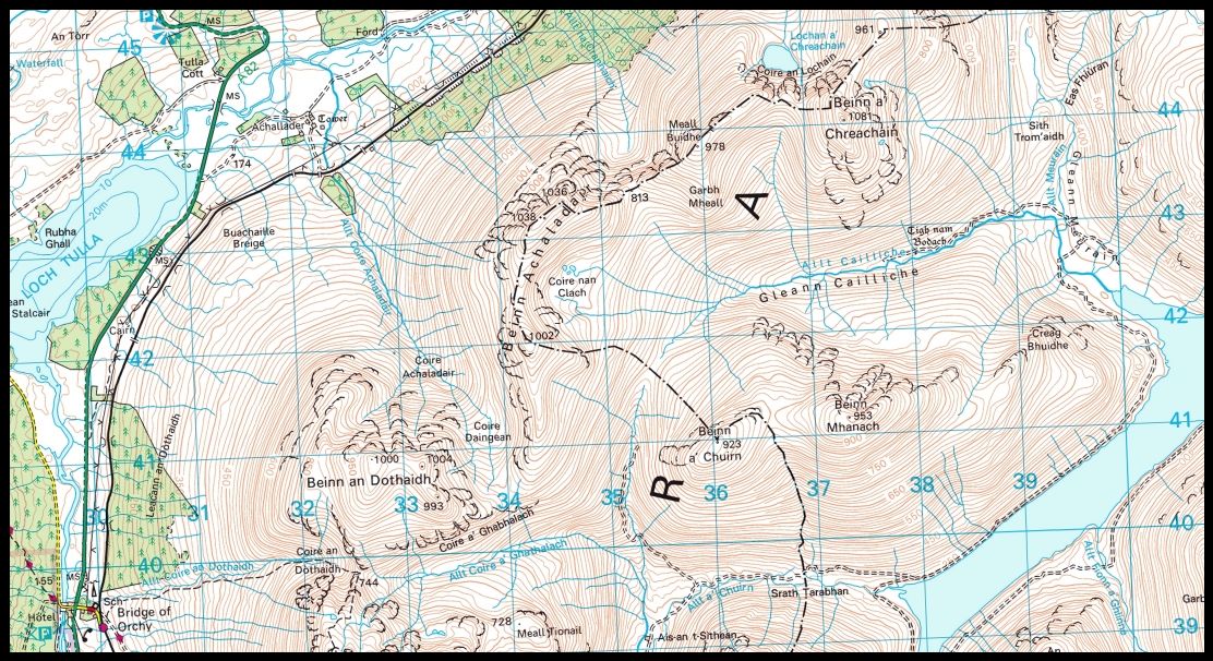Map for Beinn an Dothaidh