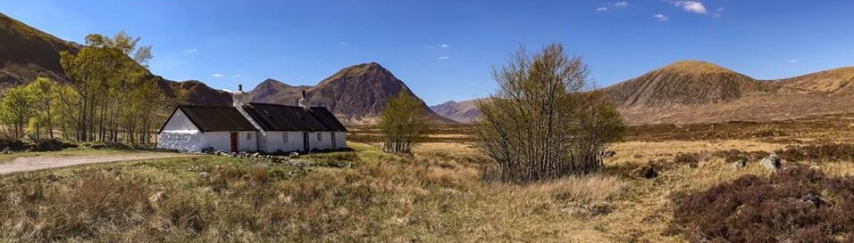 Black Rock Cottage, Buachaille Etive Mor and Beinn a Chrulaiste