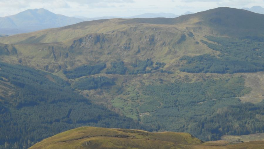 Ben Lomond and Ben Vane from Beinn Each