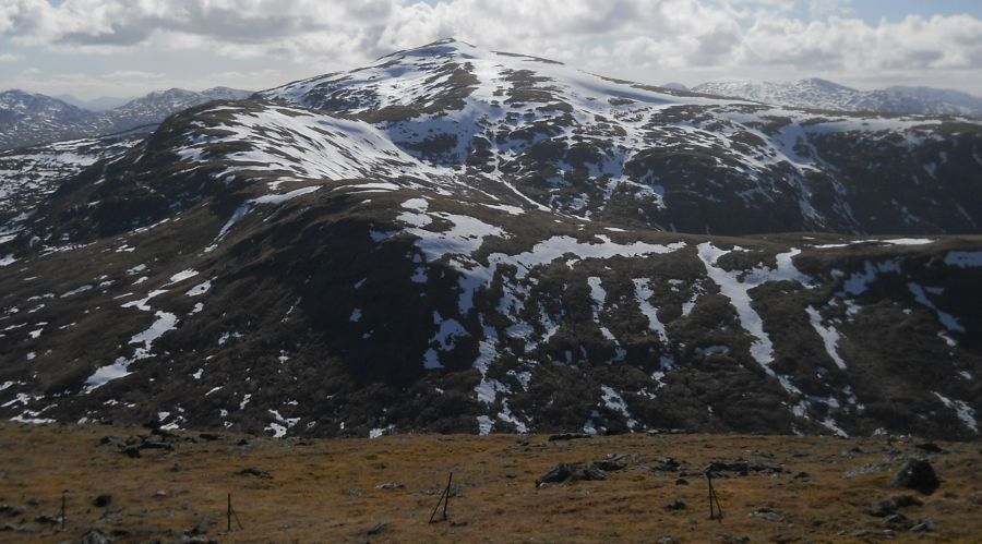 Meall Ghaordie ( Ghaordaidh ) from Beinn nan Oighreag