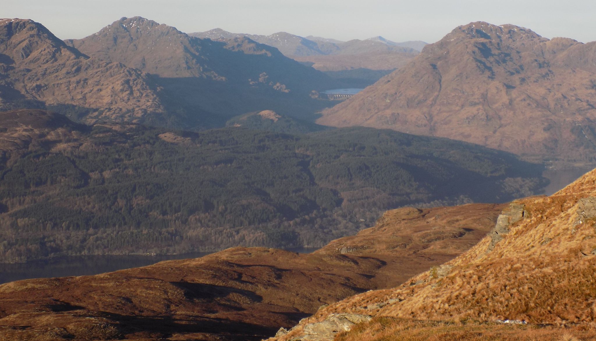 A'Chrois, Ben Vane and Ben Vorlich from Ben Lomond