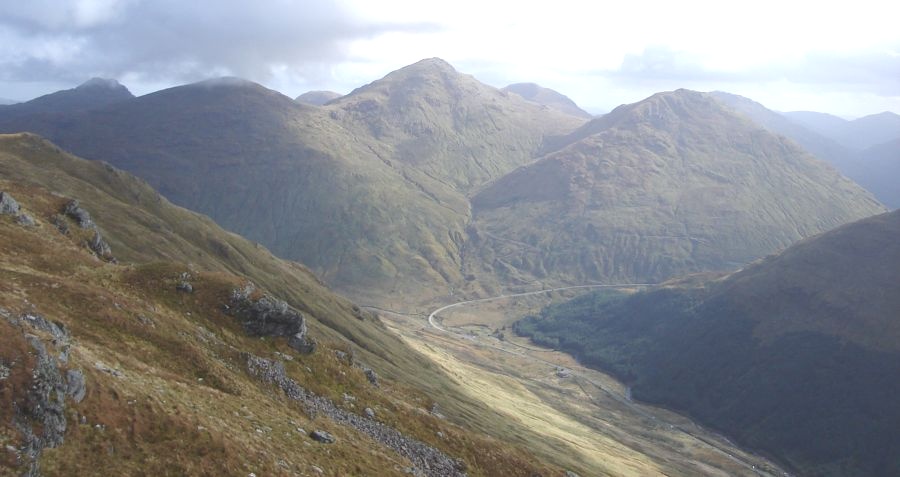 The Arrocher Alps from Binnein an Fhidhleir