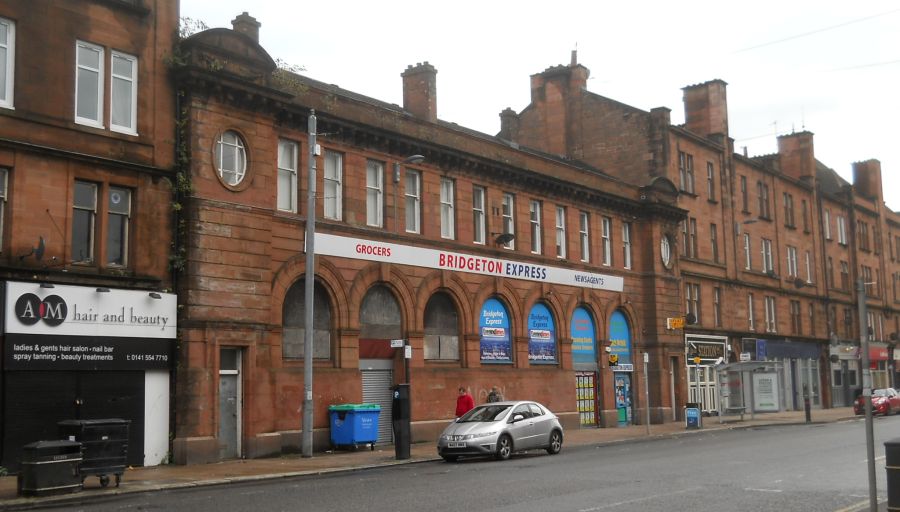 The former Railway Station at Bridgeton Cross in the East of Glasgow