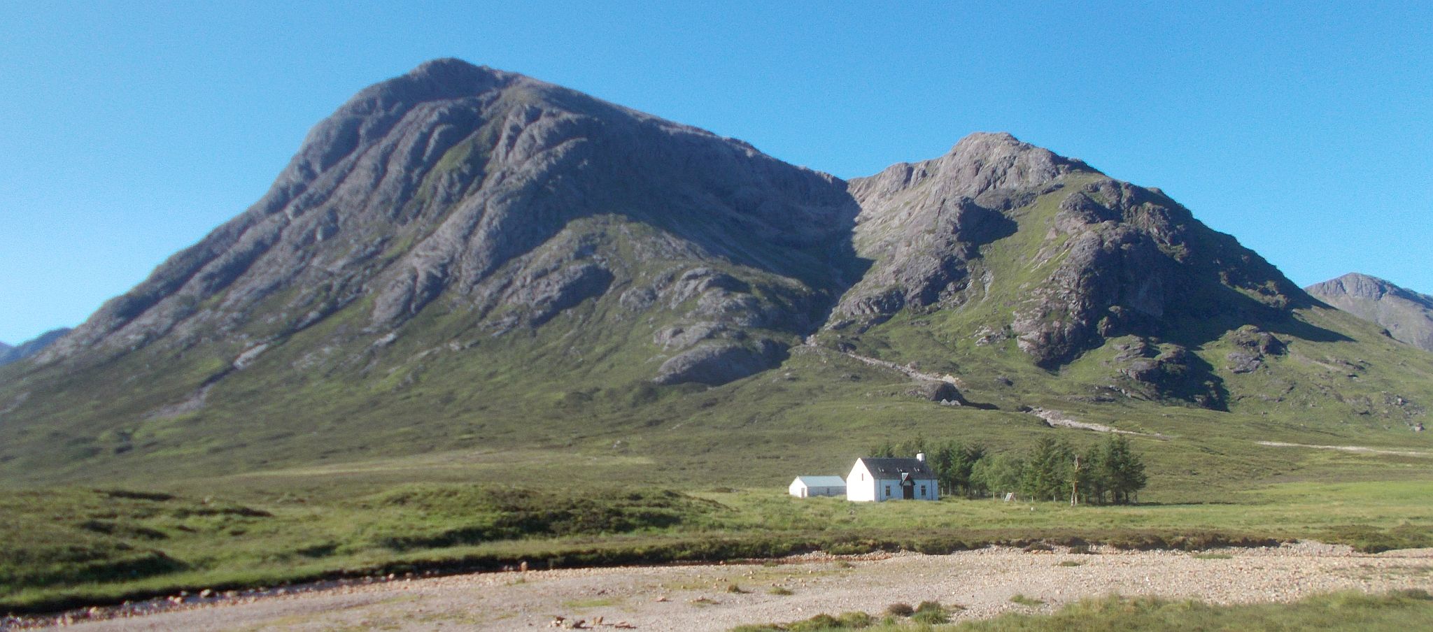 Buachaille Etive Mor from the West Highland Way in Glencoe in the Highlands of Scotland