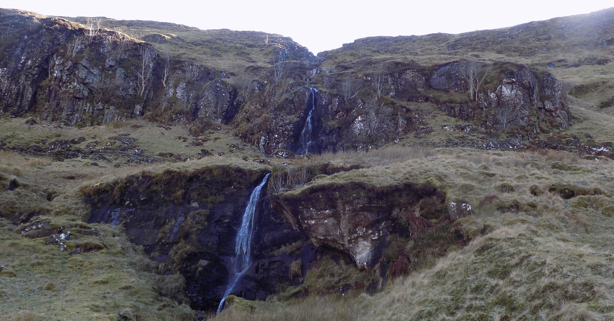 Waterfalls in Corrie of Balglass