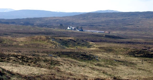 Corrour Railway Station in the Highlands of Scotland