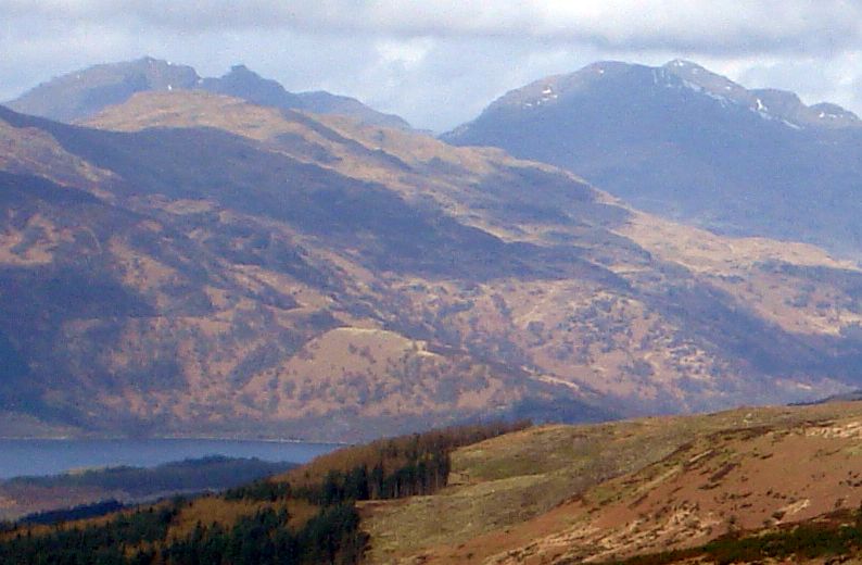 The Cobbler ( Ben Arthur ) from Conic Hill above Loch Lomond