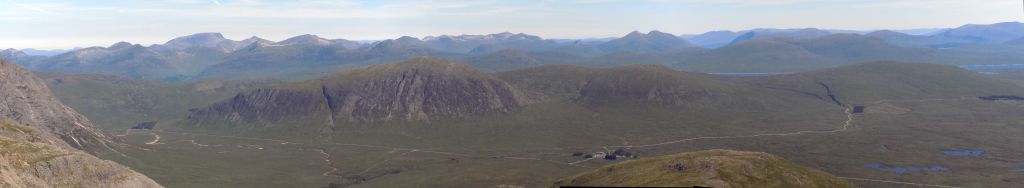 Panoramic view from Meall a' Bhuiridh