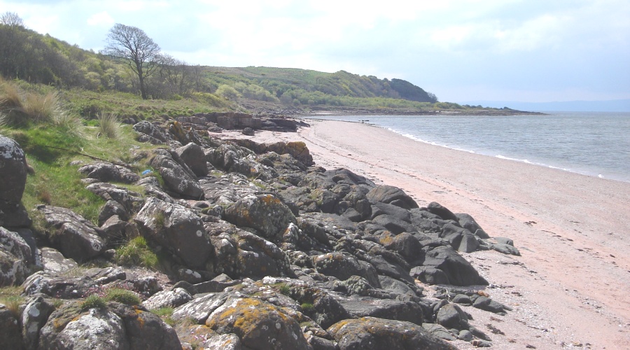 Beach at Fintry Bay on Isle of Cumbrae