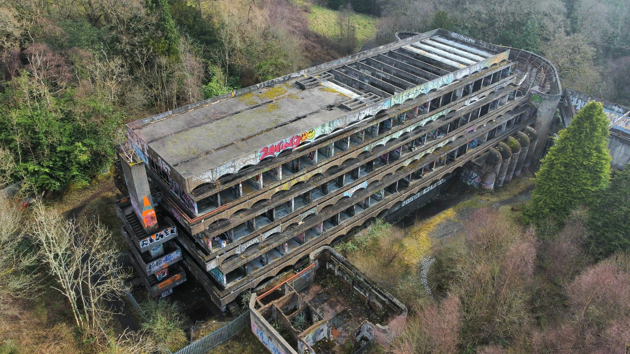 Aerial view of St Peter's Seminary