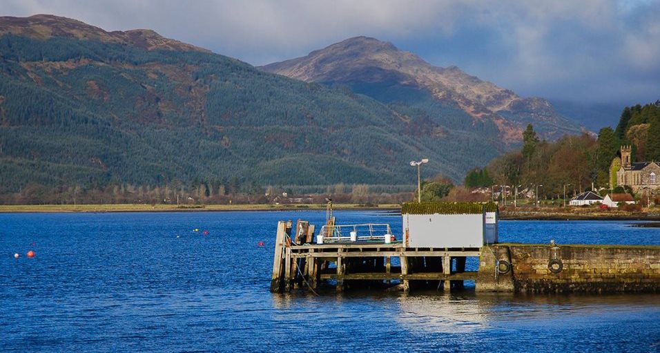Kilmun on the Holy Loch opposite Sandbank