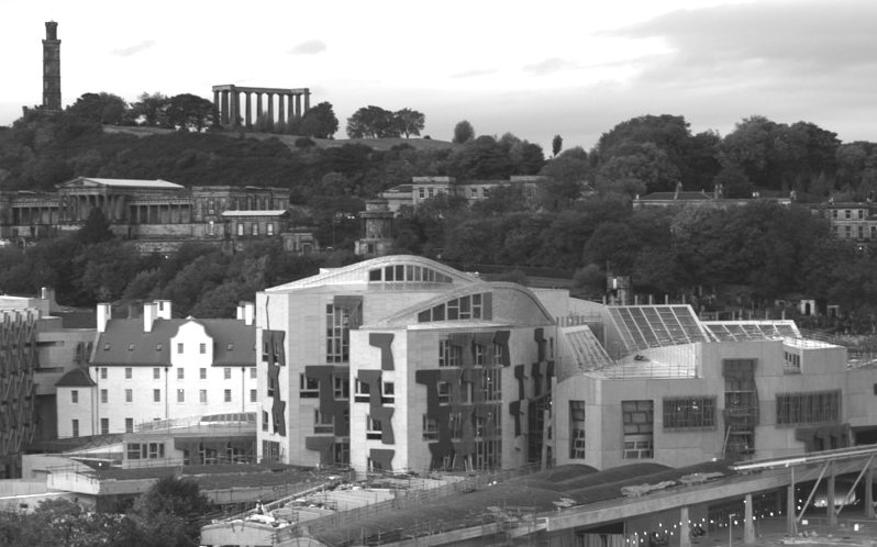 Scottish Parliament Buildings in Edinburgh