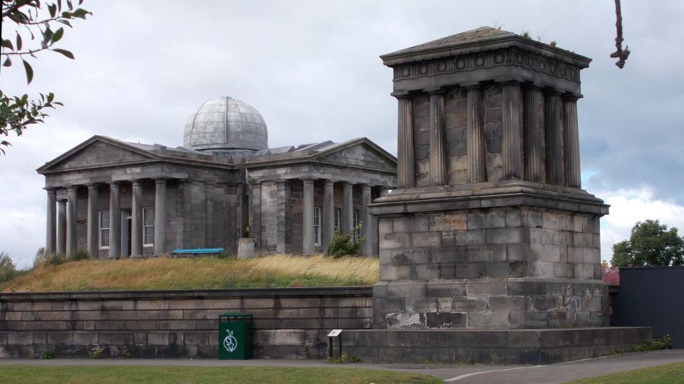 City Observatory and Playfair Monument on Calton Hill in Edinburgh