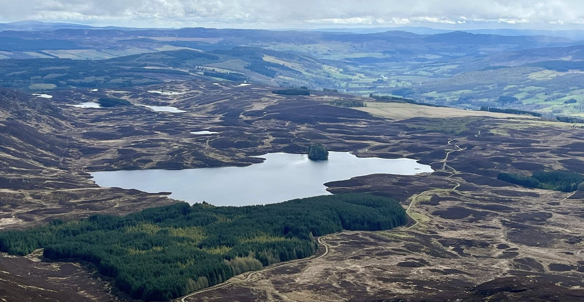 Loch Derculich from Farragon Hill