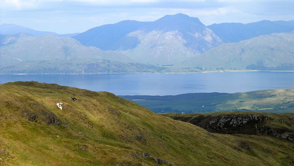 Garbh Bheinn in Ardgour above Loch Linnhe from Fraochaidh