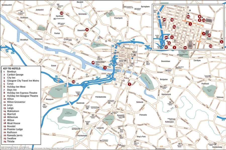 Map of Glasgow