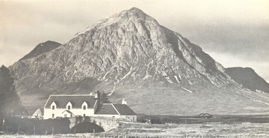 The West Highland Way - Kingshouse Inn beneath Buchaille Etive Mor in Glencoe