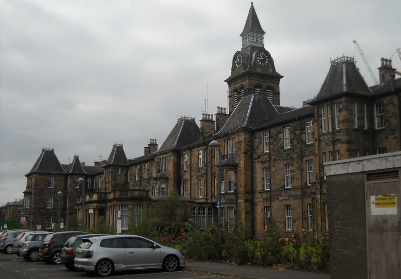 Main Medical Building at the Southern General Hospital in Govan District of Glasgow