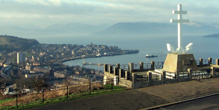 Gourock from Free French Memorial above Greenock