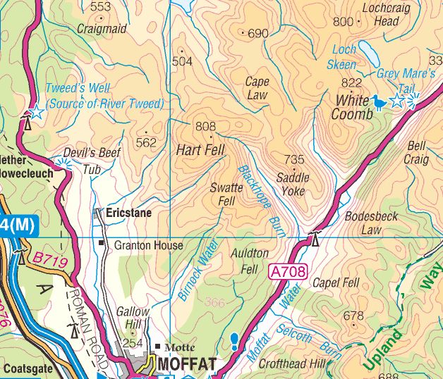 Map of Hart Fell