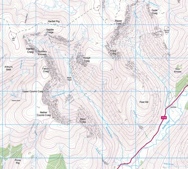 Map of Hart Fell