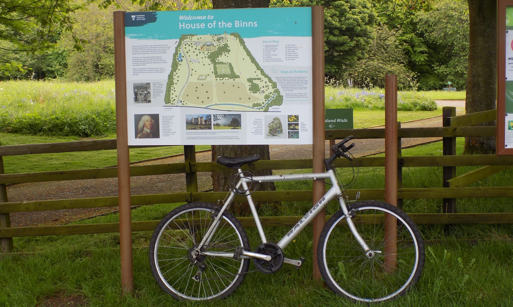 Information Board at the House of the Binns