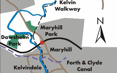 Route Map of Kelvin River Walkway