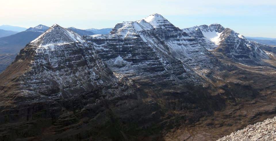 Liathach from Beinn Eighe in Torridon Region of NW Scotland