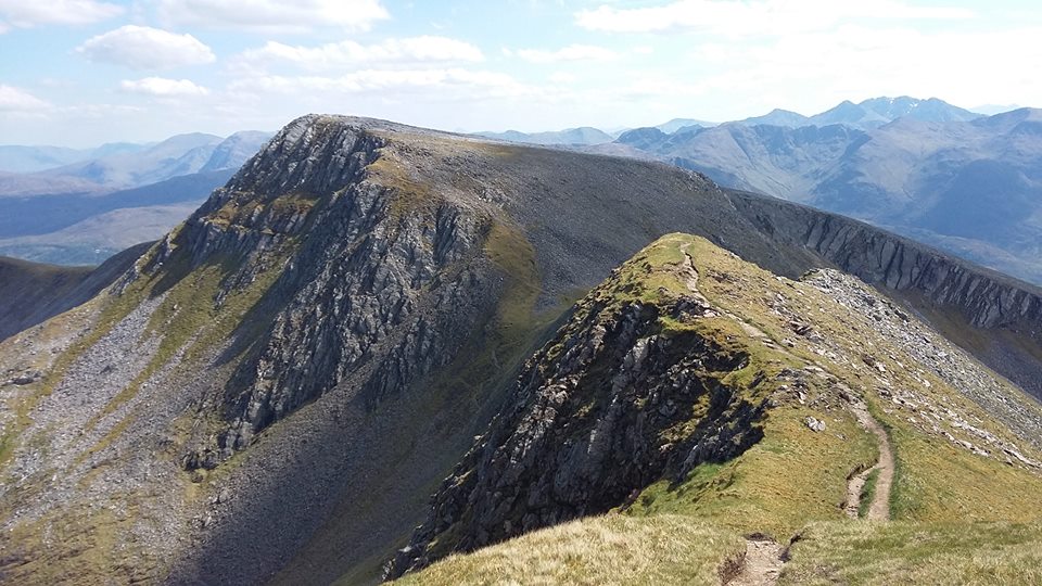 Ring of Steall in the Mamores above Glen Nevis