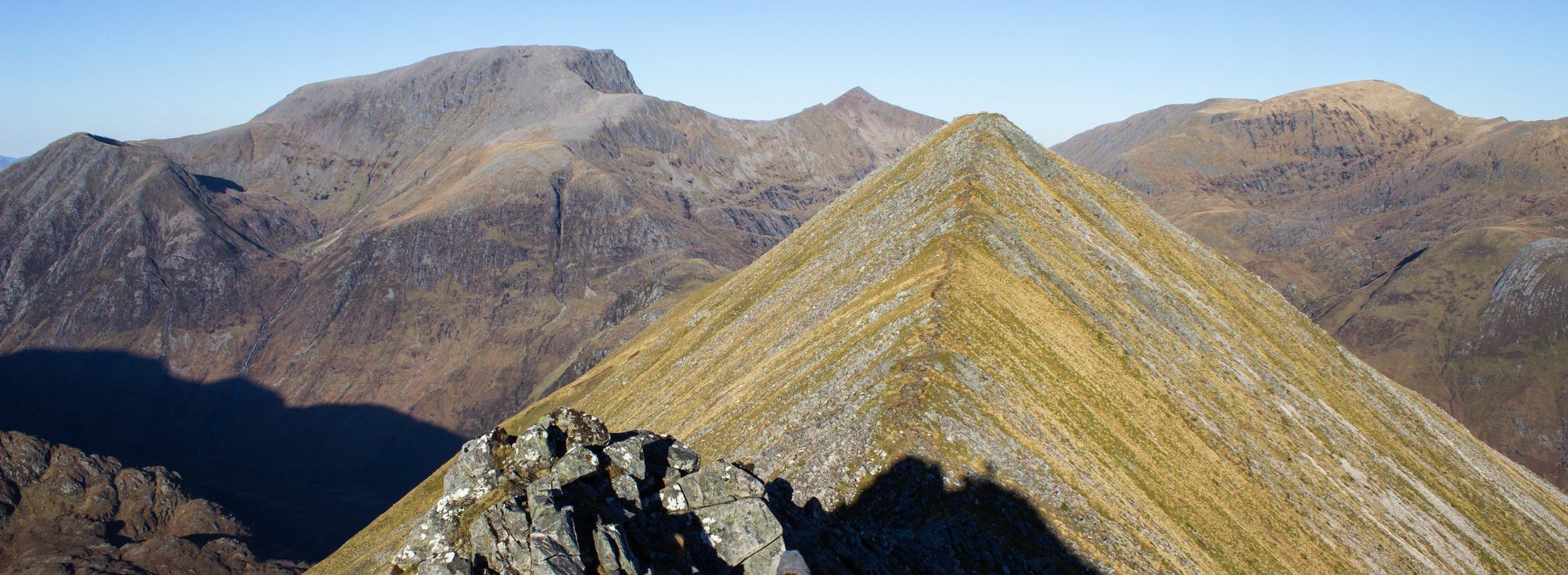 Glen Nevis from An Gearanach in the Mamores above Glen Nevis