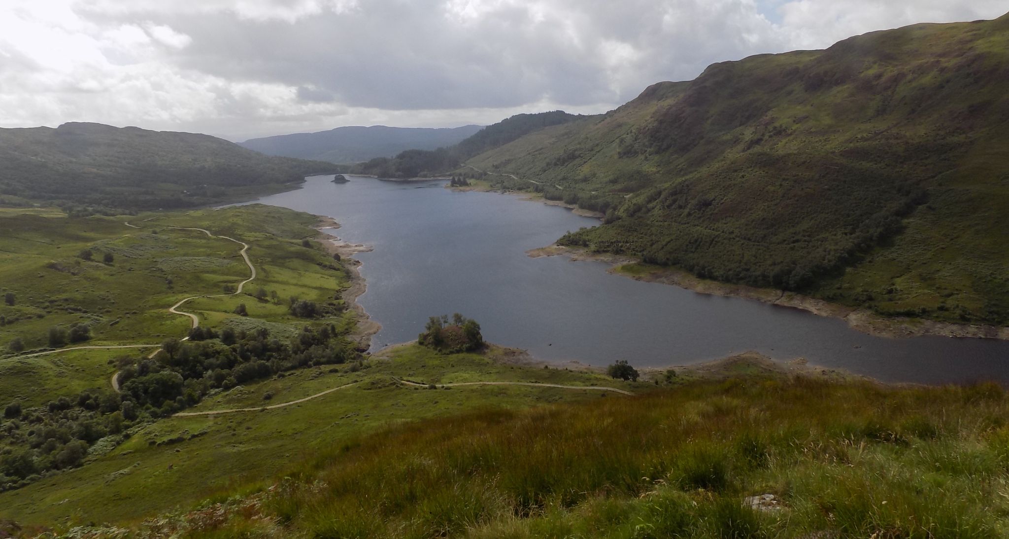 Glen Finglas Reservoir from Meall Cala