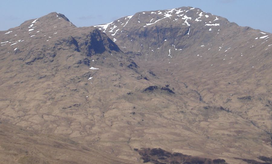 Creag Mhor from Beinn nan Imirean