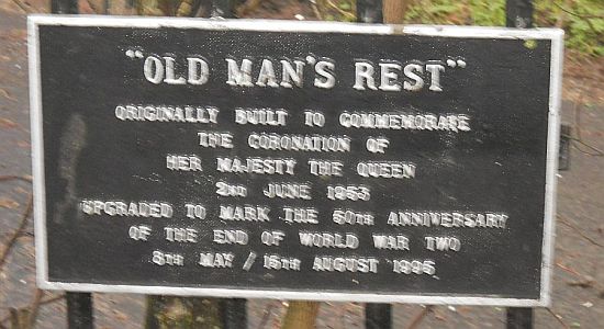 Plaque at "Old Man's Rest" in Milton of Campsie