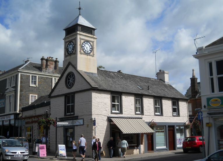 Clock Tower on the Old Jail in Moffat