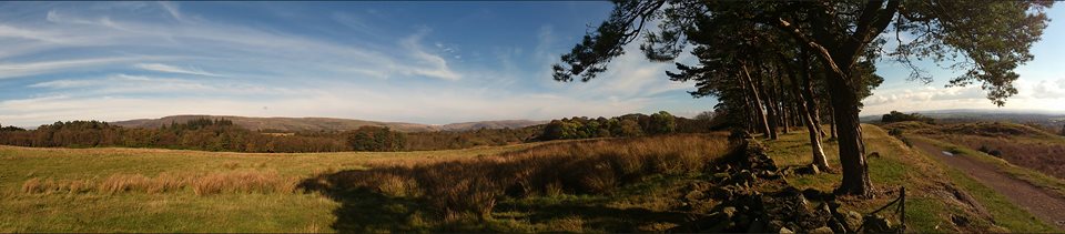 Khyber fields in Mugdock Country Park