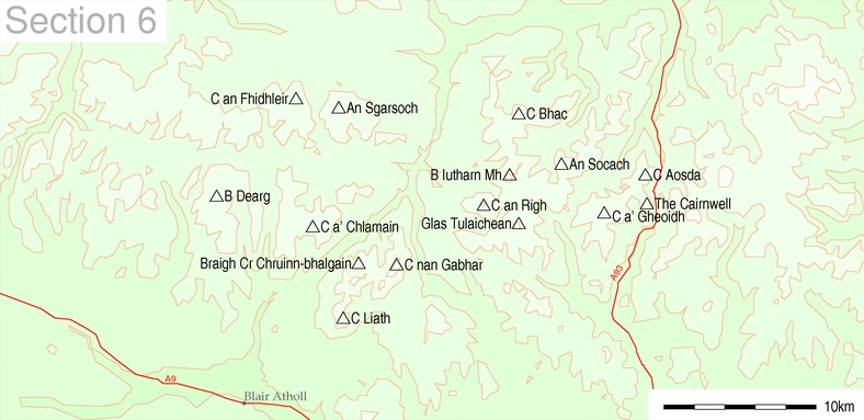 Munros of the Glenshee Region of the NE Highlands
